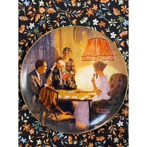 Edwin M.Knowles Fine China."This is the room that light made" By Norman Rockwell